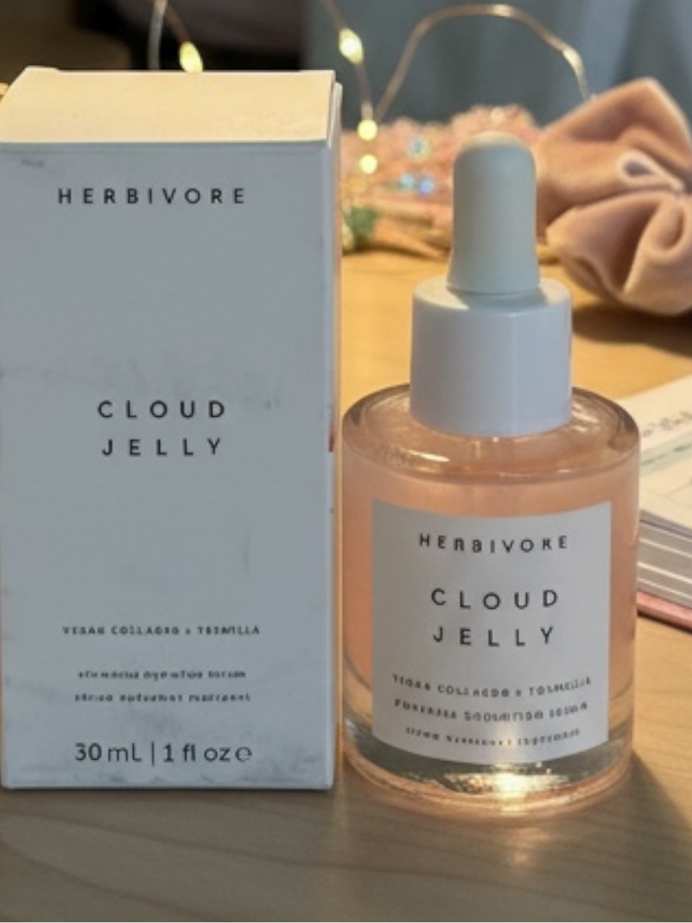 ☀️Herbivore Botanicals Cloud Jelly Pink Plumping Hydration Serum 30 ml Vegan new